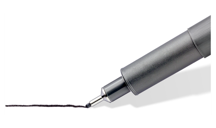 STAEDTLER 308 Pigment Liner Pen Assorted Deskset of 4