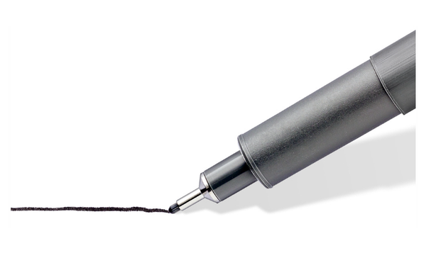 STAEDTLER 308 Pigment Liner Pen Assorted Deskset of 8