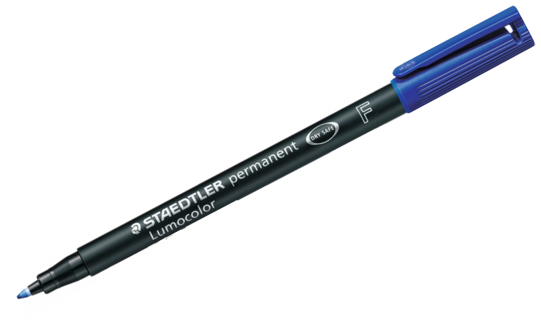 STAEDTLER Lumocolor Permanent Marker Pen Fine Wallet of 4