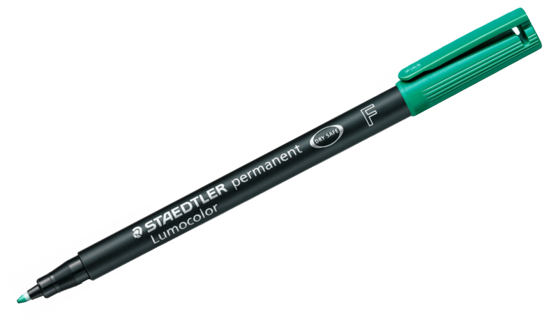 STAEDTLER Lumocolor Permanent Marker Pen Fine Wallet of 4