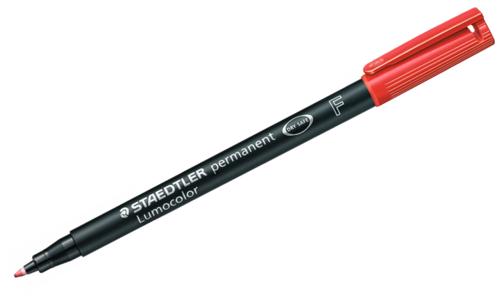 STAEDTLER Lumocolor Permanent Marker Pen Fine Wallet of 4