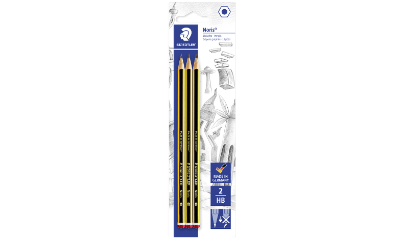 STAEDTLER Noris Pencil Set of 3 HB Pencils