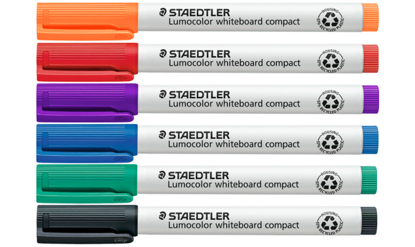 STAEDTLER Lumocolor Compact Whiteboard Marker Assorted Wallet of 6