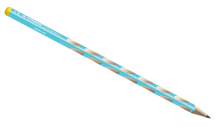 Thin Ergonomic Graphite Pencil - STABILO EASYgraph S - Classpack of 48 - 8 x Left-Handed and 40 x Right-Handed - Assorted Colours - HB