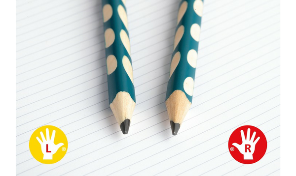 Thin Ergonomic Graphite Pencil - STABILO EASYgraph S - Classpack of 48 - 8 x Left-Handed and 40 x Right-Handed - Assorted Colours - HB