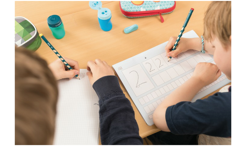 Thin Ergonomic Graphite Pencil - STABILO EASYgraph S - Classpack of 48 - 8 x Left-Handed and 40 x Right-Handed - Assorted Colours - HB
