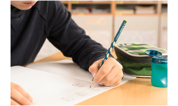 Thin Ergonomic Graphite Pencil - STABILO EASYgraph S - Classpack of 48 - 8 x Left-Handed and 40 x Right-Handed - Assorted Colours - HB