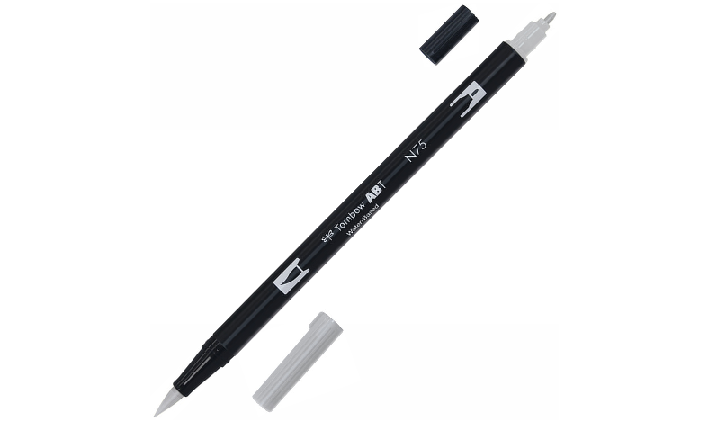 Tombow ABT Dual Brush Pen Grey Colours Set of 6