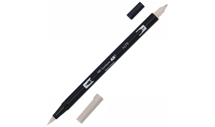 Tombow ABT Dual Brush Pen Grey Colours Set of 6