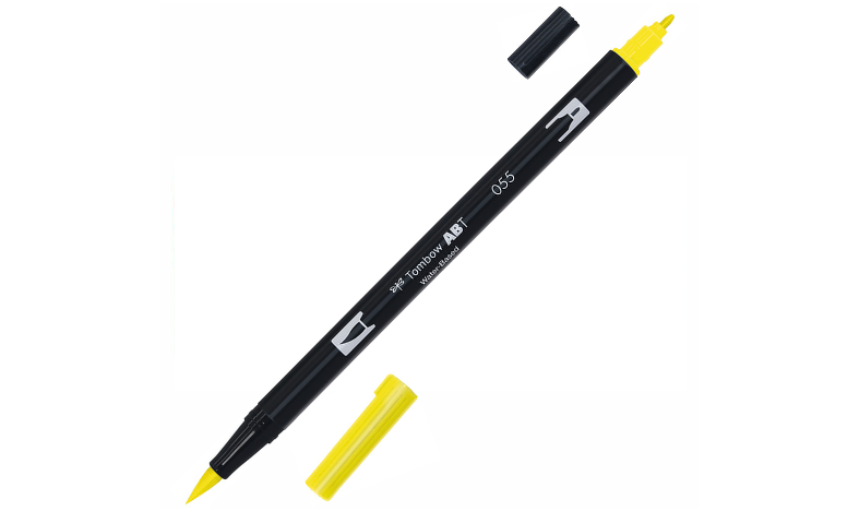 Tombow ABT Dual Brush Pen Primary Colours Set of 6