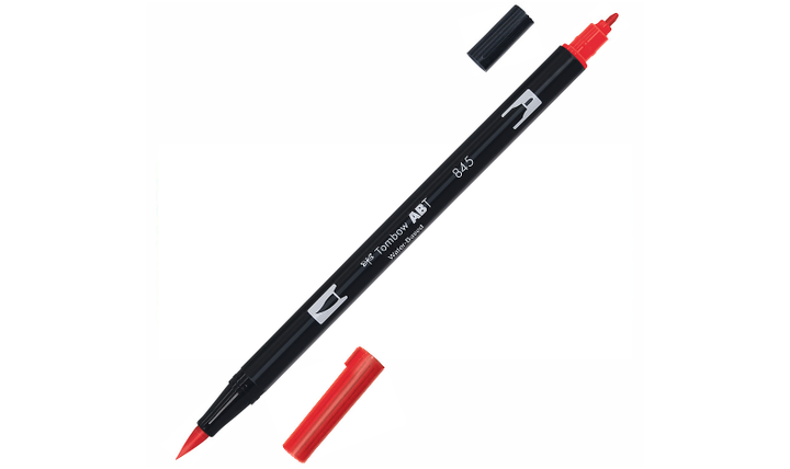 Tombow ABT Dual Brush Pen Primary Colours Set of 6