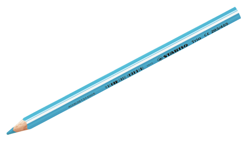 Triangular Colouring Pencil - STABILO Trio thick - Pack of 12 - Assorted Colours