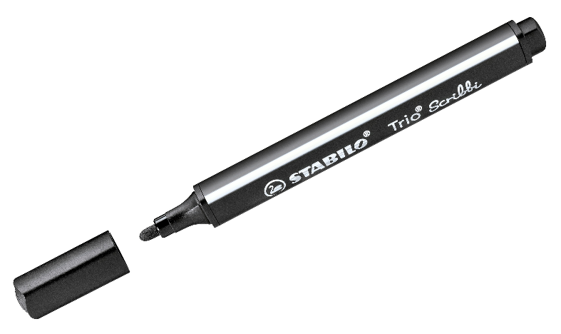 Triangular Fibre-Tip Pen - STABILO Trio Scribbi - Assorted Pack Sizes &amp; Colours