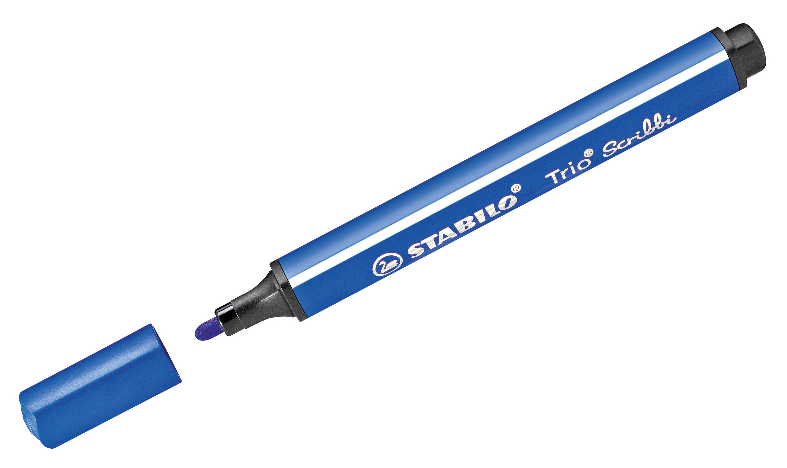 Triangular Fibre-Tip Pen - STABILO Trio Scribbi - Assorted Pack Sizes &amp; Colours