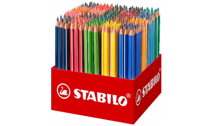 Triangular Colouring Pencil - STABILO Trio thick - Classpack of 300 - Assorted Colours