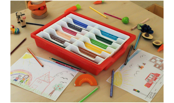 Triangular Colouring Pencil - STABILO Trio thick - Classpack of 96 - Assorted Colours