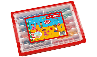 Triangular Colouring Pencil - STABILO Trio thick - Classpack of 96 - Assorted Colours