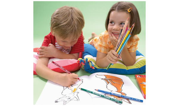 Triangular Colouring Pencil - STABILO Trio thick - Pack of 24 - Assorted Colours