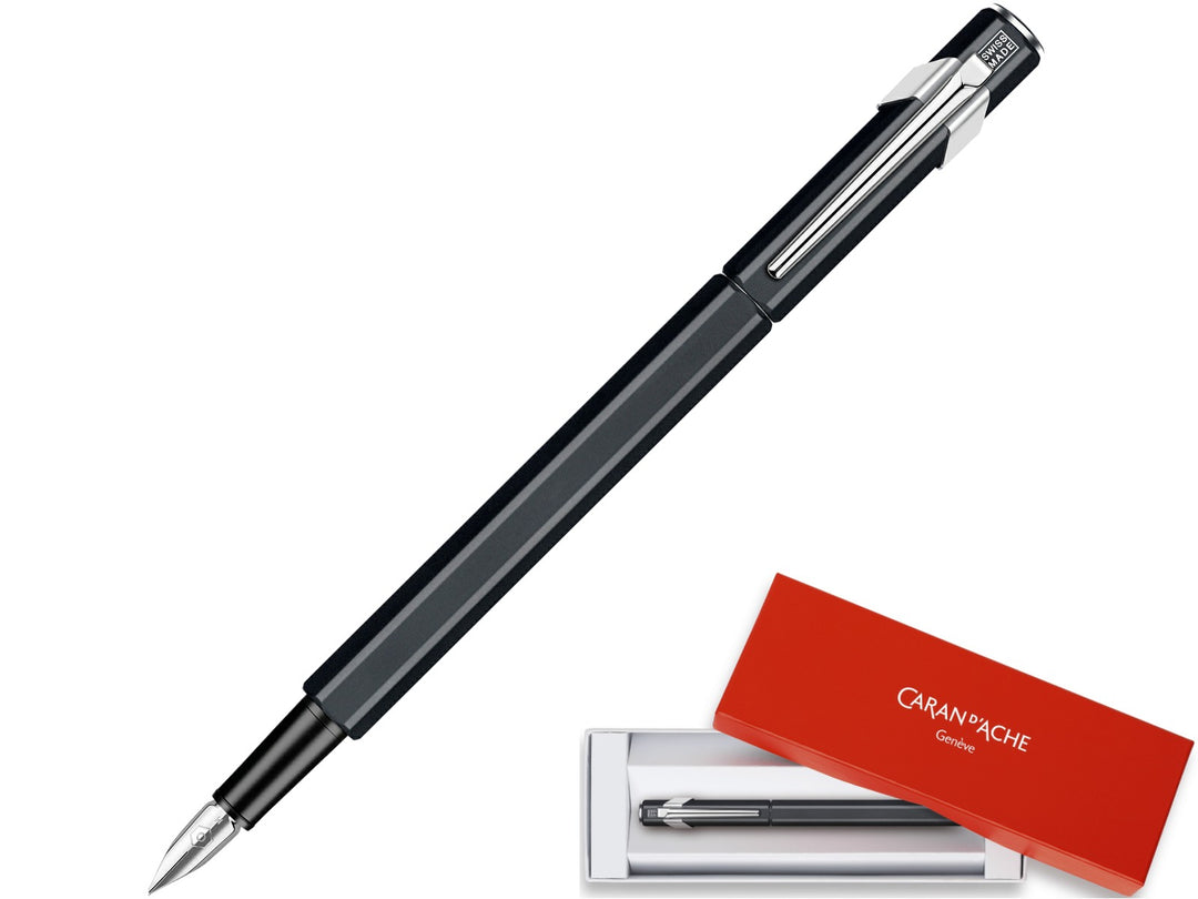 Caran d'Ache 849 fountain pen metal black with presentation box