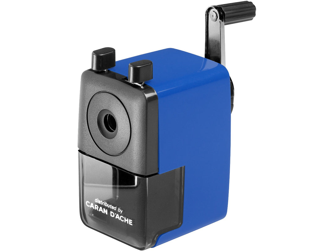 Caran d'Ache desk top pencil sharpener blue