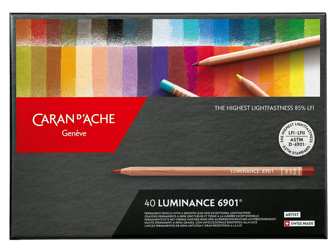 Caran d’Ache Luminance 6901 coloured pencils set of 40