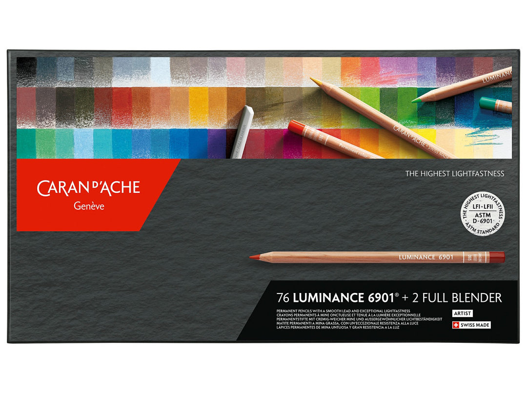 Caran d’Ache Luminance 6901 coloured pencils set of 76 box