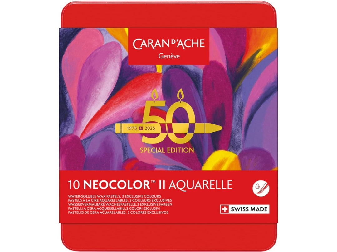 Caran d'Ache Neocolor II water soluble wax pastels pop set of 10