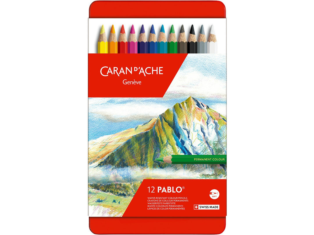 Caran d'Ache Pablo coloured pencils set of 12