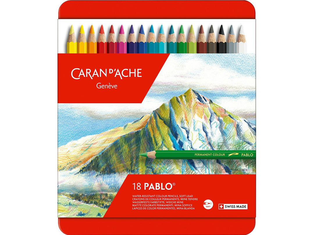 Caran d'Ache Pablo coloured pencils set of 18