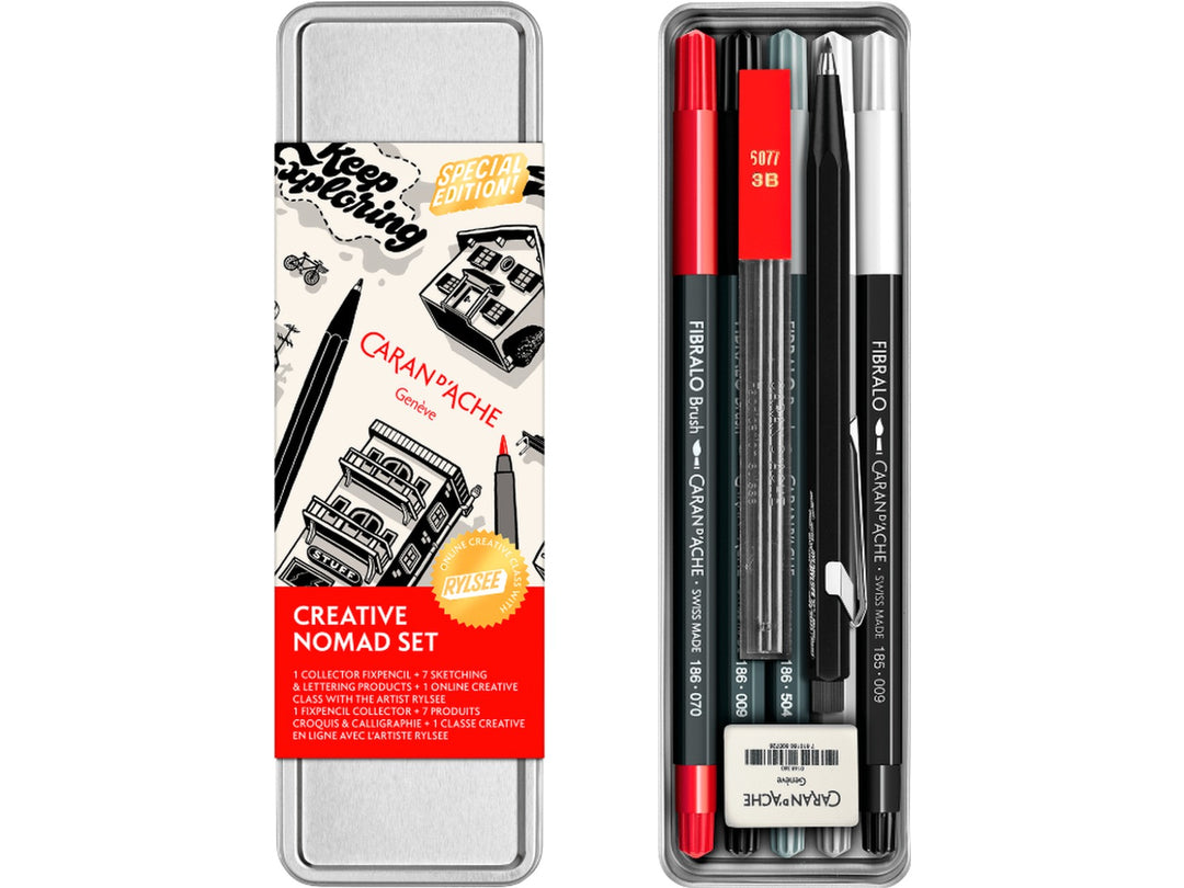 Caran d'Ache Rylsee lettering set with creative class