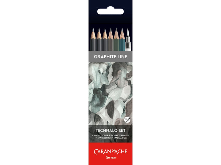 Caran d’Ache Technalo water-soluble graphite pencils set of 6