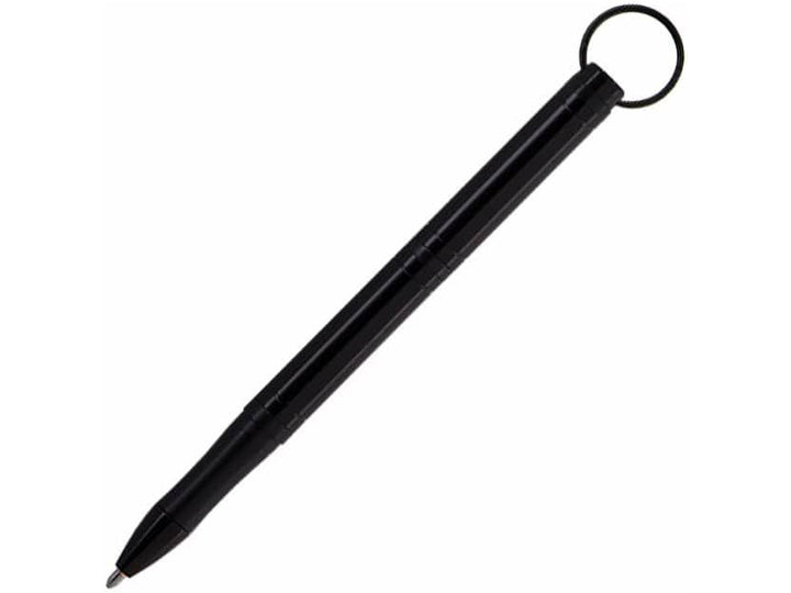 Fisher Space Pen Backpacker black compact ballpoint pen with keyring attachment