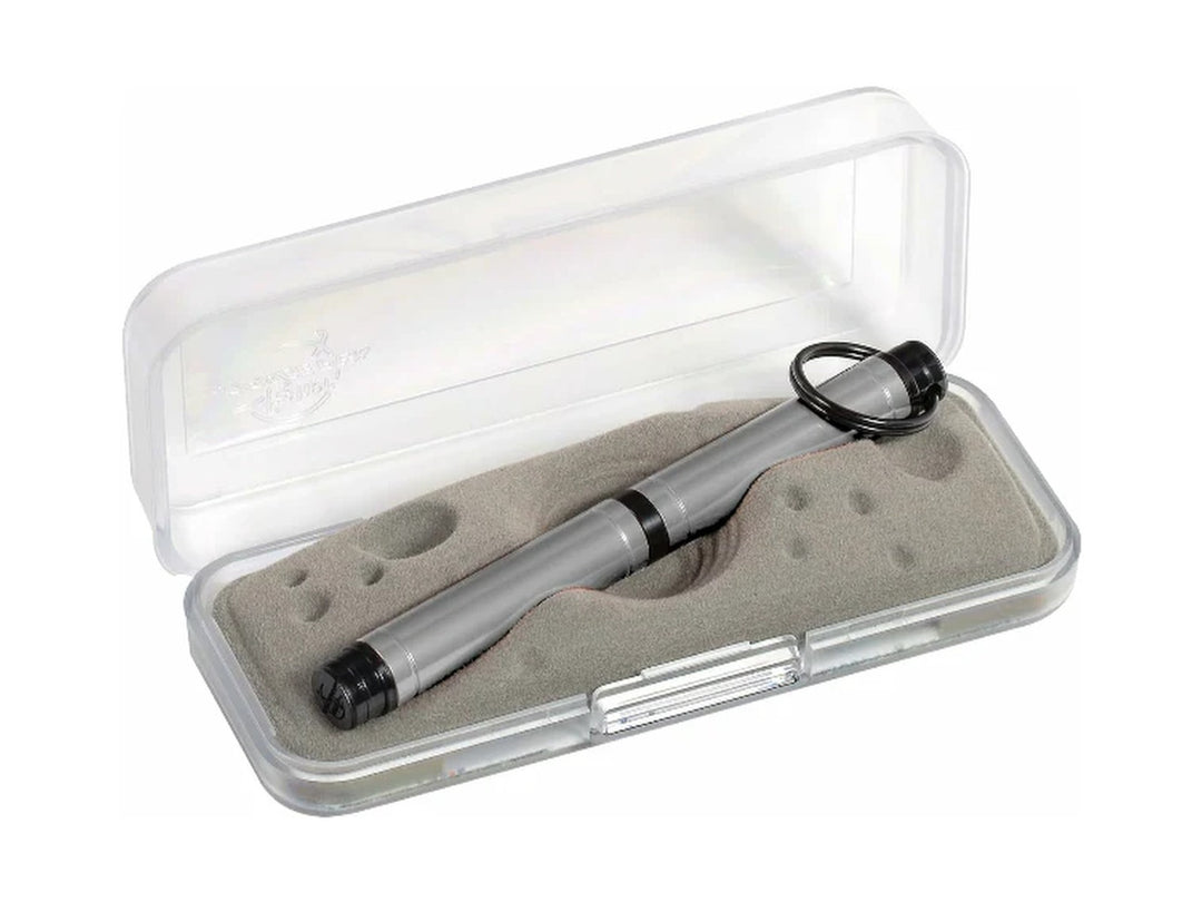 Fisher Space Pen Backpacker silver pen in protective case with foam insert