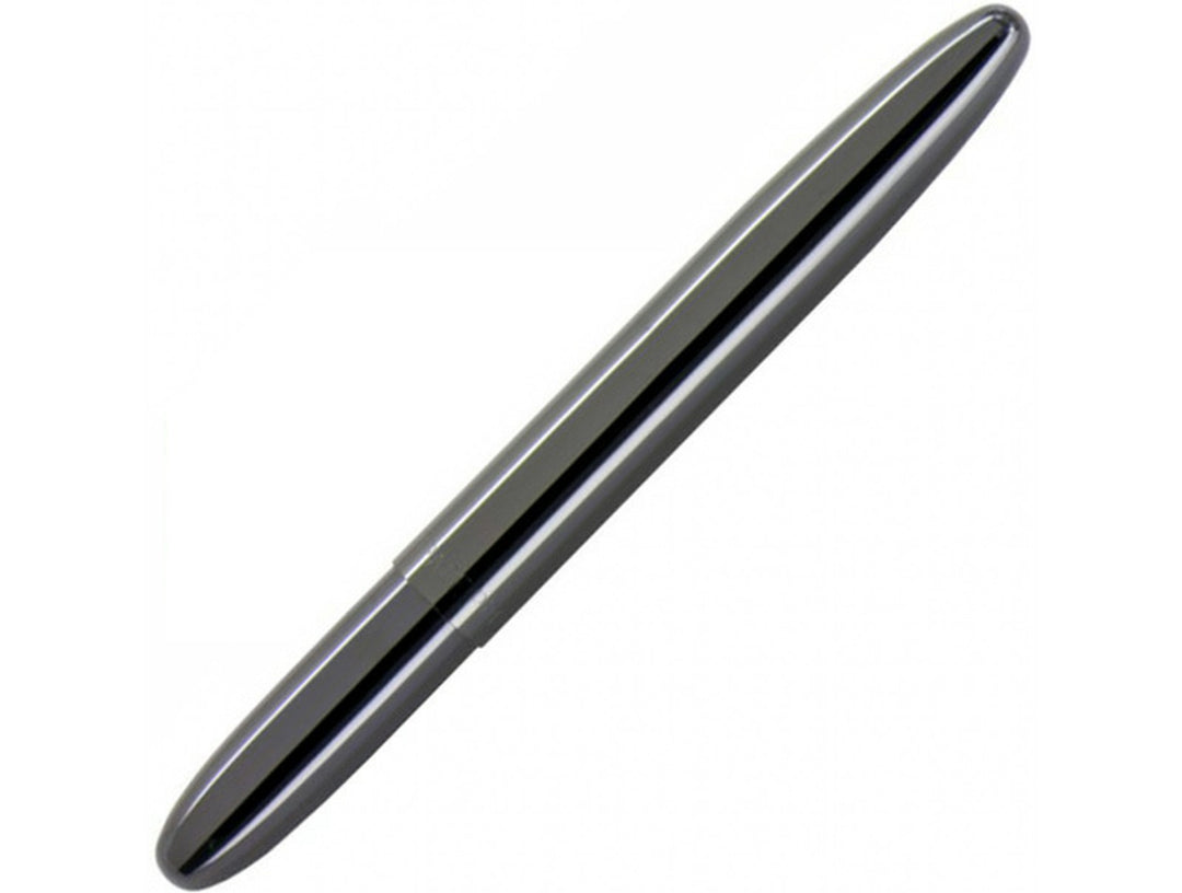 Fisher Space Pen Bullet black titanium nitride ballpoint pen showing compact closed design