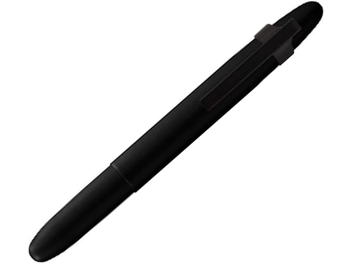 Fisher Space Pen Bullet black ballpoint pen showing compact closed design