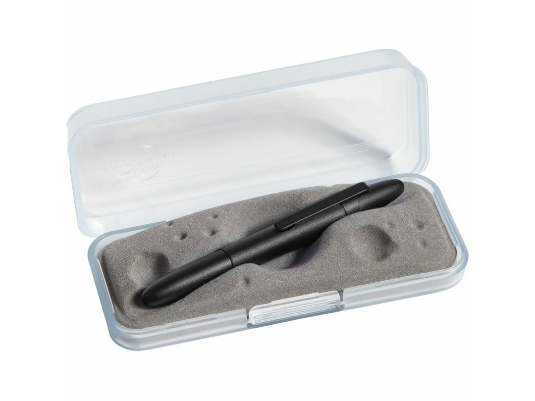 Fisher Space Pen Bullet black ballpoint pen in protective case with foam insert