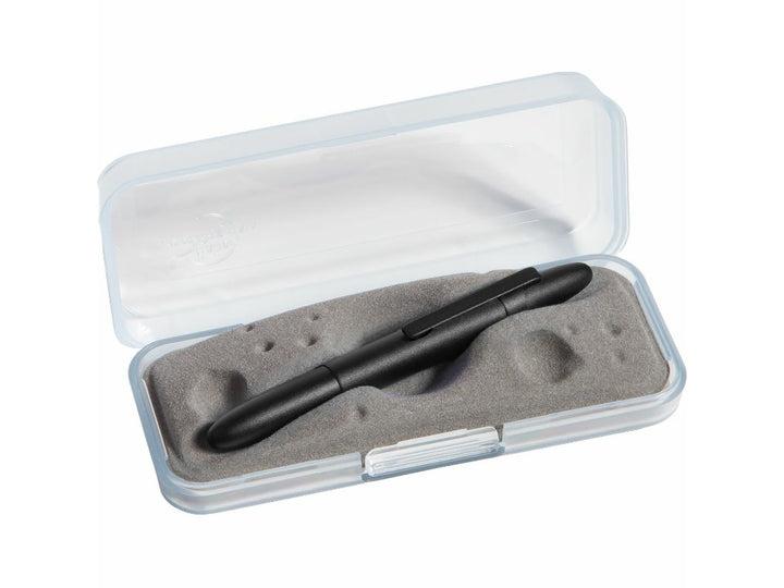 Fisher Space Pen Bullet black ballpoint pen in protective case with foam insert