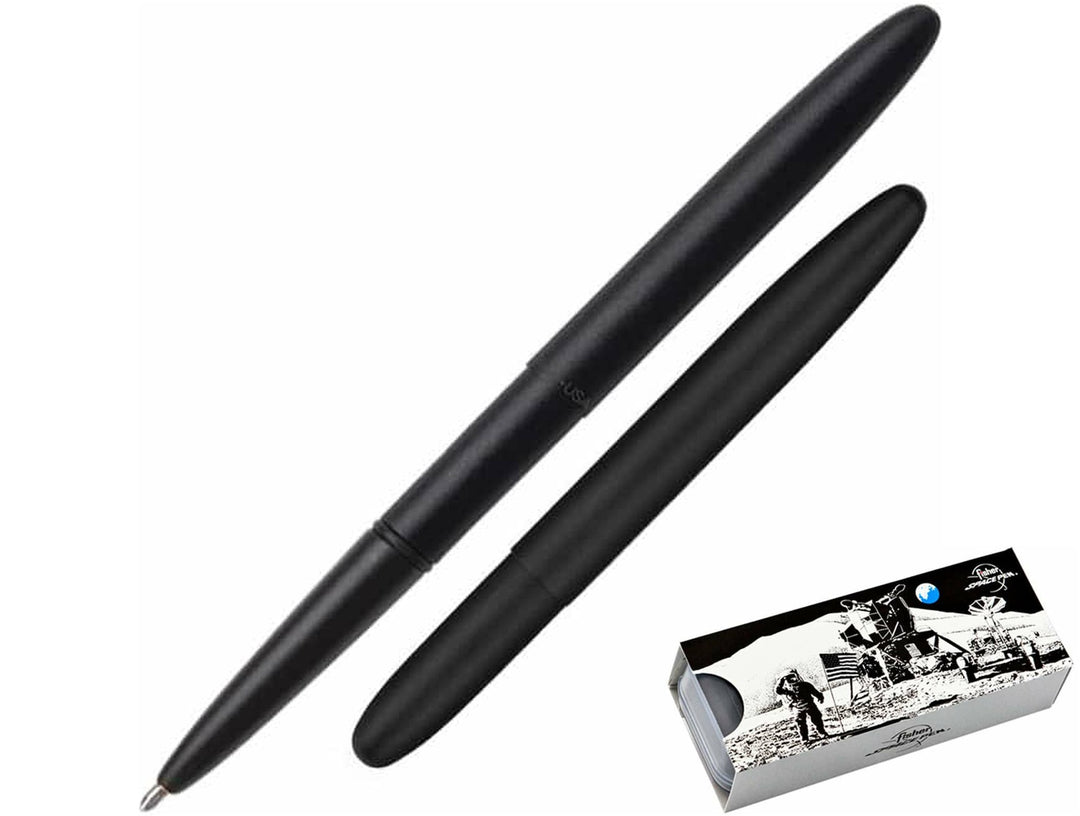 Fisher Space Pen Bullet black ballpoint pen with compact design and gift box