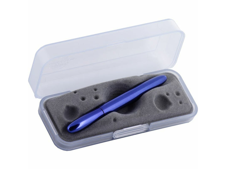 Fisher Space Pen Bullet Blue Moon Blueberry ballpoint pen in protective case with foam insert