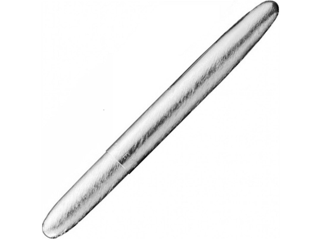Fisher Space Pen Bullet brushed chrome ballpoint pen showing compact closed design