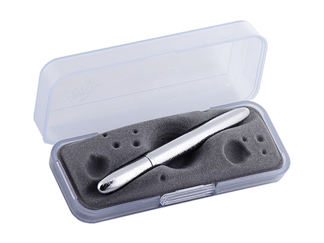 Fisher Space Pen Bullet brushed chrome ballpoint pen in protective case with foam insert
