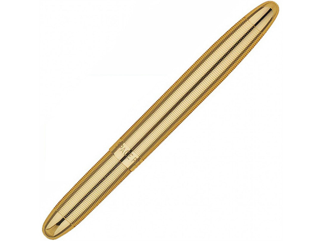 Fisher Space Pen Bullet gold ballpoint pen showing compact closed design