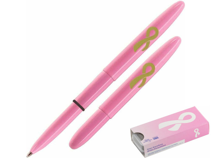 Fisher Space Pen Bullet pink Breast Cancer Awareness ballpoint pen with compact design and gift box