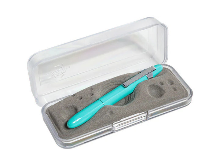 Fisher Space Pen Bullet Tahitian Blue ballpoint pen in protective case with foam insert