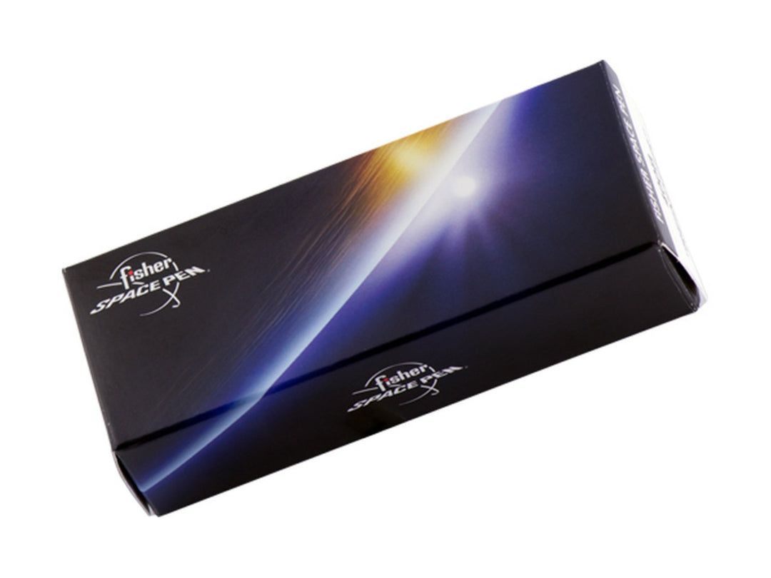 Fisher Space Pen gift box with branded space themed design