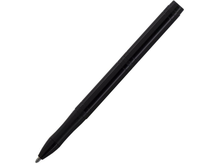 Fisher Space Pen Pocket‑Tec black ballpoint pen showing compact design and textured grip