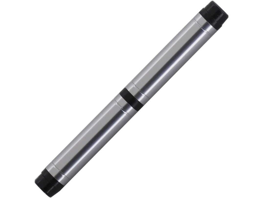 Fisher Space Pen Pocket‑Tec silver ballpoint pen showing compact cylindrical design