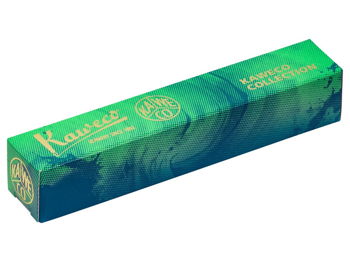 Kaweco COLLECTION Marble Ocean gift box with ocean-inspired blue and green artwork, gold-coloured Kaweco logo and premium presentation design