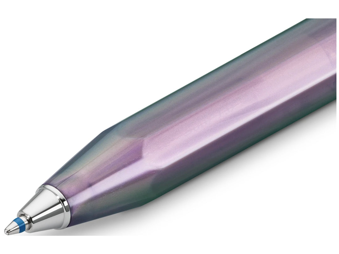 Kaweco LUNAR SPORT Shadow Purple ball pen tip close-up