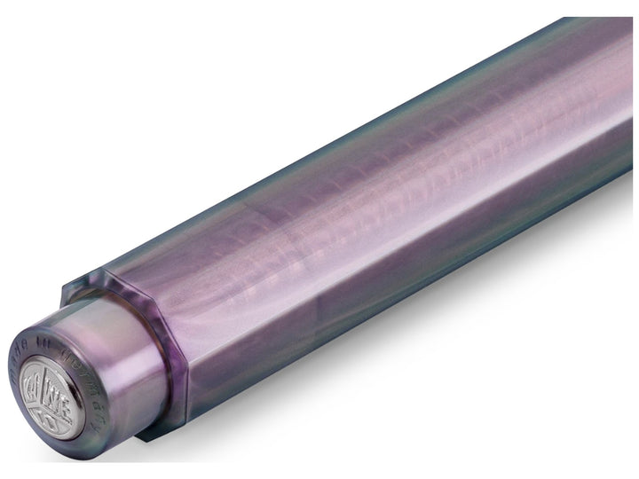 Kaweco LUNAR SPORT Shadow Purple 3.2mm clutch pencil push-button end detail